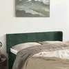 Image de vidaXL Tête de lit avec oreilles Vert foncé 147x16x78/88 cm Velours