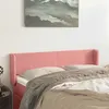 Image de vidaXL Tête de lit avec oreilles Rose 147x16x78/88 cm Velours