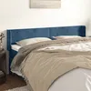 Image de vidaXL Tête de lit avec oreilles Bleu foncé 183x16x78/88 cm Velours