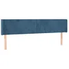 Image de vidaXL TÃªte de lit avec oreilles Bleu foncÃ© 183x16x78/88 cm Velours