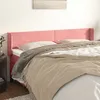 Image de vidaXL TÃªte de lit avec oreilles Rose 183x16x78/88 cm Velours