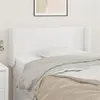 Image de vidaXL Tête de lit avec oreilles Blanc 83x16x78/88 cm Similicuir