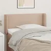 Image de vidaXL Tête de lit avec oreilles Cappuccino 103x16x78/88 cm Similicuir3118577