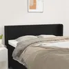 Image de vidaXL Tête de lit avec oreilles Noir 147x16x78/88 cm Similicuir