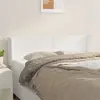 Image de vidaXL Tête de lit avec oreilles Blanc 147x16x78/88 cm Similicuir