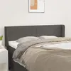 Image de vidaXL Tête de lit avec oreilles Gris 147x16x78/88 cm Similicuir3118582
