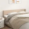 Image de vidaXL Tête de lit avec oreilles Cappuccino 163x16x78/88 cm Similicuir