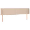 Image de Vidaxl TÃªte De Lit Avec Oreilles Cappuccino 203x16x78/88 Cm Similicuir