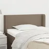 Image de vidaXL Tête de lit avec oreilles Taupe 93x16x78/88 cm Tissu