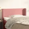 Image de vidaXL Tête de lit avec oreilles Rose 103x16x78/88 cm Velours