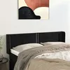Image de vidaXL Tête de lit avec oreilles Noir 147x16x78/88 cm Velours3118678