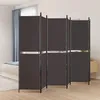Image de vidaXL TÃªte de lit avec oreilles Marron FoncÃ© 83x16x78/88 cm Tissu