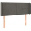 Image de vidaXL TÃªte de lit avec oreilles Gris foncÃ© 83x16x78/88 cm Velours