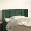 Image de vidaXL Tête de lit avec oreilles Vert foncé 83x16x78/88 cm Velours