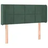 Image de vidaXL TÃªte de lit avec oreilles Vert foncÃ© 83x16x78/88 cm Velours