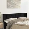 Image de vidaXL Tête de lit avec oreilles Noir 147x16x78/88 cm Velours3118818