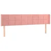 Image de vidaXL TÃªte de lit avec oreilles Rose 183x16x78/88 cm Velours