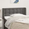 Image de vidaXL Tête de lit avec oreilles Gris 103x16x78/88 cm Similicuir