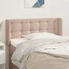 Image de vidaXL Tête de lit avec oreilles Cappuccino 103x16x78/88 cm Similicuir