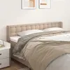 Image de vidaXL Tête de lit avec oreilles Cappuccino 203x16x78/88 cm Similicuir