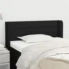 Image de vidaXL Tête de lit avec oreilles Noir 83x16x78/88 cm Tissu