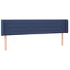 Image de vidaXL TÃªte de lit avec oreilles Bleu 163x16x78/88 cm Tissu
