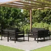 Image de vidaXL TÃªte de lit avec oreilles Noir 93x16x78/88 cm Velours