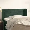 Image de vidaXL Tête de lit avec oreilles Vert foncé 103x16x78/88 cm Velours