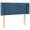 Image de vidaXL TÃªte de lit avec oreilles Bleu foncÃ© 103x16x78/88 cm Velours