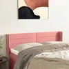 Image de vidaXL Tête de lit avec oreilles Rose 147x16x78/88 cm Velours3118961