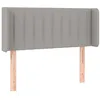 Image de vidaXL TÃªte de lit avec oreilles Gris clair 83x16x78/88 cm Tissu