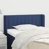 Image de vidaXL Tête de lit avec oreilles Bleu 83x16x78/88 cm Tissu