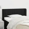 Image de vidaXL Tête de lit avec oreilles Noir 93x16x78/88 cm Tissu