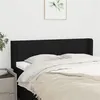 Image de vidaXL Tête de lit avec oreilles Noir 147x16x78/88 cm Tissu
