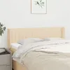 Image de vidaXL Tête de lit avec oreilles Crème 147x16x78/88 cm Tissu