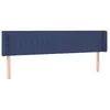 Image de vidaXL TÃªte de lit avec oreilles Bleu 163x16x78/88 cm Tissu