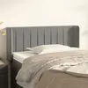 Image de vidaXL Tête de lit avec oreilles Gris clair 93x16x78/88 cm Velours