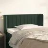 Image de vidaXL Tête de lit avec oreilles Vert foncé 103x16x78/88 cm Velours