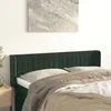 Image de vidaXL Tête de lit avec oreilles Vert foncé 147x16x78/88 cm Velours3119057