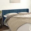 Image de vidaXL TÃªte de lit avec oreilles Bleu foncÃ© 163x16x78/88 cm Velours