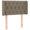 Image de vidaXL TÃªte de lit avec oreilles Taupe 83x16x78/88 cm Tissu