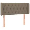 Image de vidaXL TÃªte de lit avec oreilles Taupe 93x16x78/88 cm Tissu