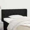 Image de vidaXL Tête de lit avec oreilles Noir 103x16x78/88 cm Tissu