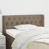 Image de vidaXL Tête de lit avec oreilles Taupe 103x16x78/88 cm Tissu