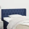 Image de vidaXL Tête de lit avec oreilles Bleu 103x16x78/88 cm Tissu