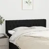 Image de vidaXL Tête de lit avec oreilles Noir 163x16x78/88 cm Tissu