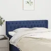 Image de vidaXL Tête de lit avec oreilles Bleu 163x16x78/88 cm Tissu