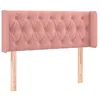 Image de vidaXL TÃªte de lit avec oreilles Rose 103x16x78/88 cm Velours