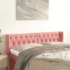 Image de vidaXL TÃªte de lit avec oreilles Rose 147x16x78/88 cm Velours