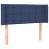 Image de vidaXL TÃªte de lit avec oreilles Bleu 93x16x78/88 cm Tissu